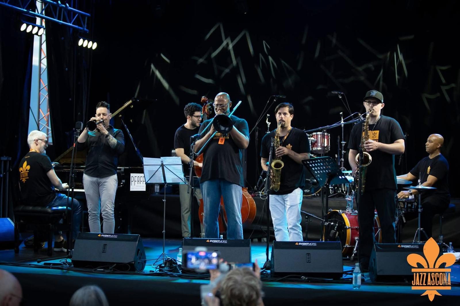New Orleans musicians performing on the Jazz Ascona main stage